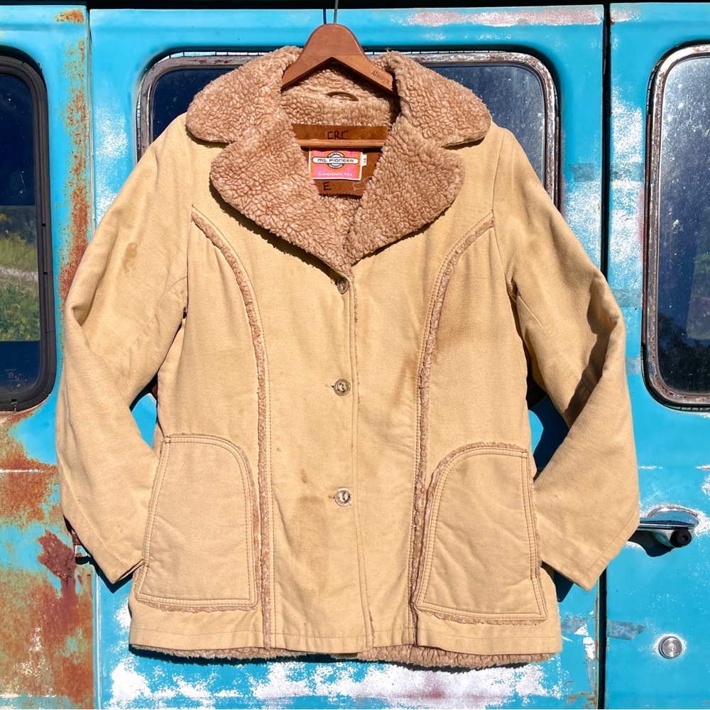 PIONEER Tan Teddy Jacket with Plush Collar